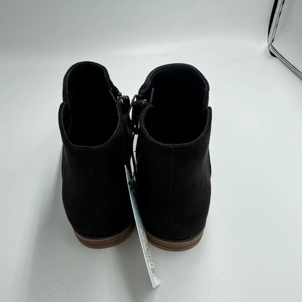 NWT Cat & Jack Toddler Girls 11 Black Formal Ankle Booties Boots Shoes